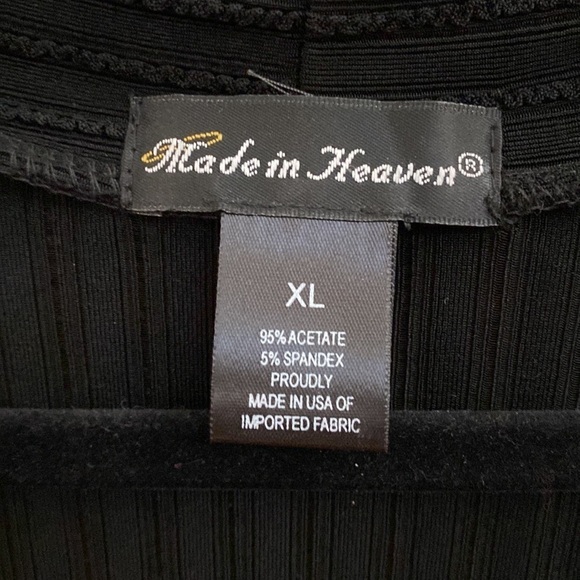 Made in Heaven black ribbed cardigan. XL - Picture 6 of 7